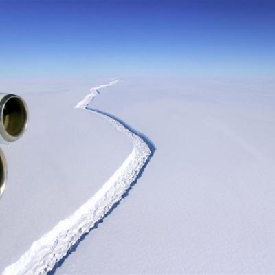 Cicatriz de La Antartida. Foto NASA Goddard Space Flight Center